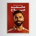 Mo Salah Framed Canvas Print | Solid Wooden Frame