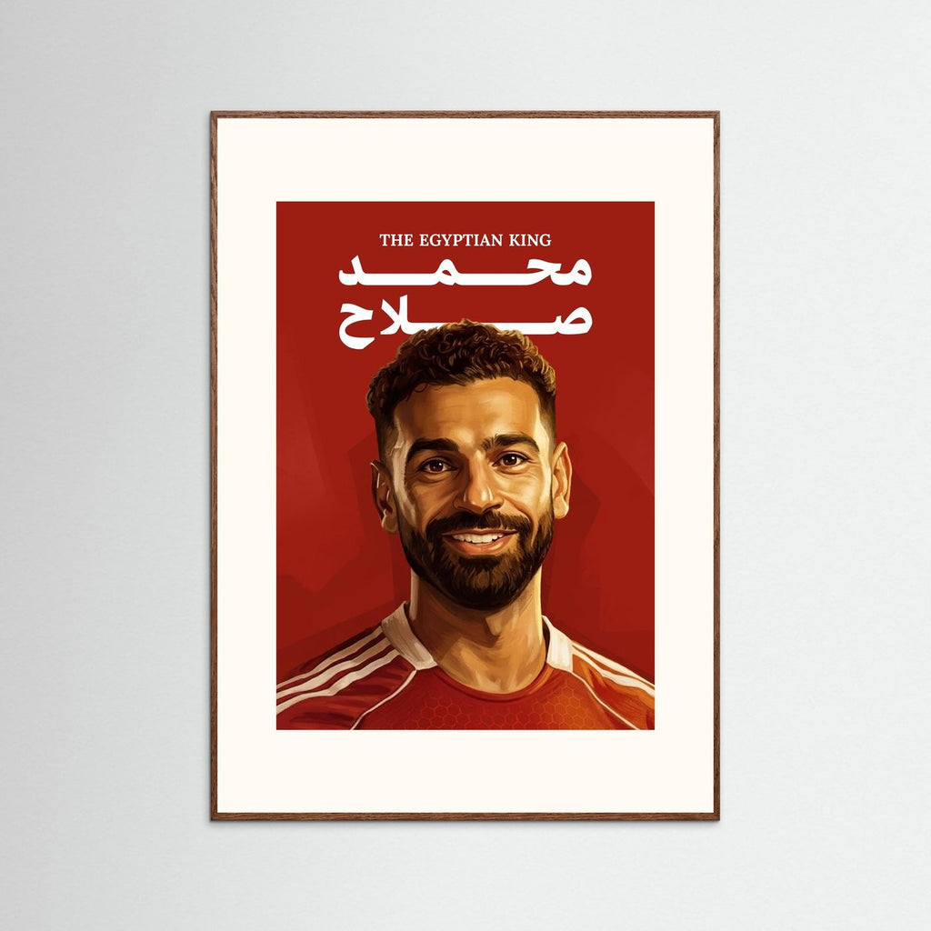 Mo Salah - Pop Art with handmade colorful frame