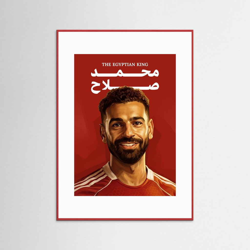 Mo Salah - Pop Art with handmade colorful frame