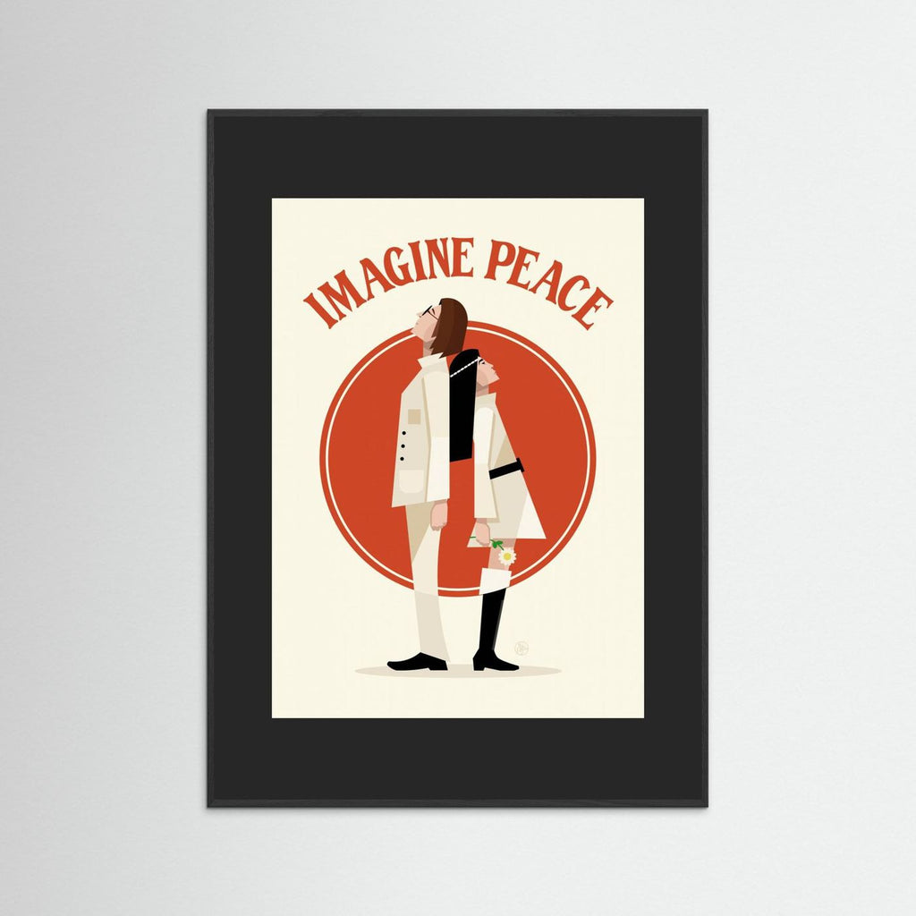 Imagine Peace Minimalist by Retrodrome