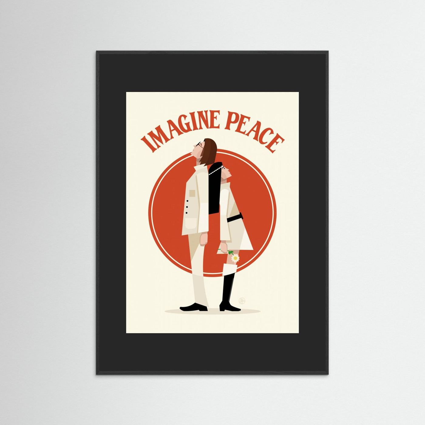 Imagine Peace Minimalist by Retrodrome