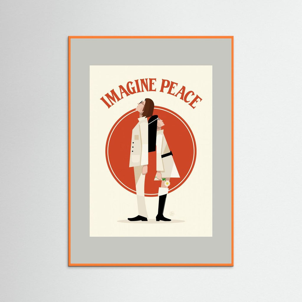 Imagine Peace Minimalist by Retrodrome