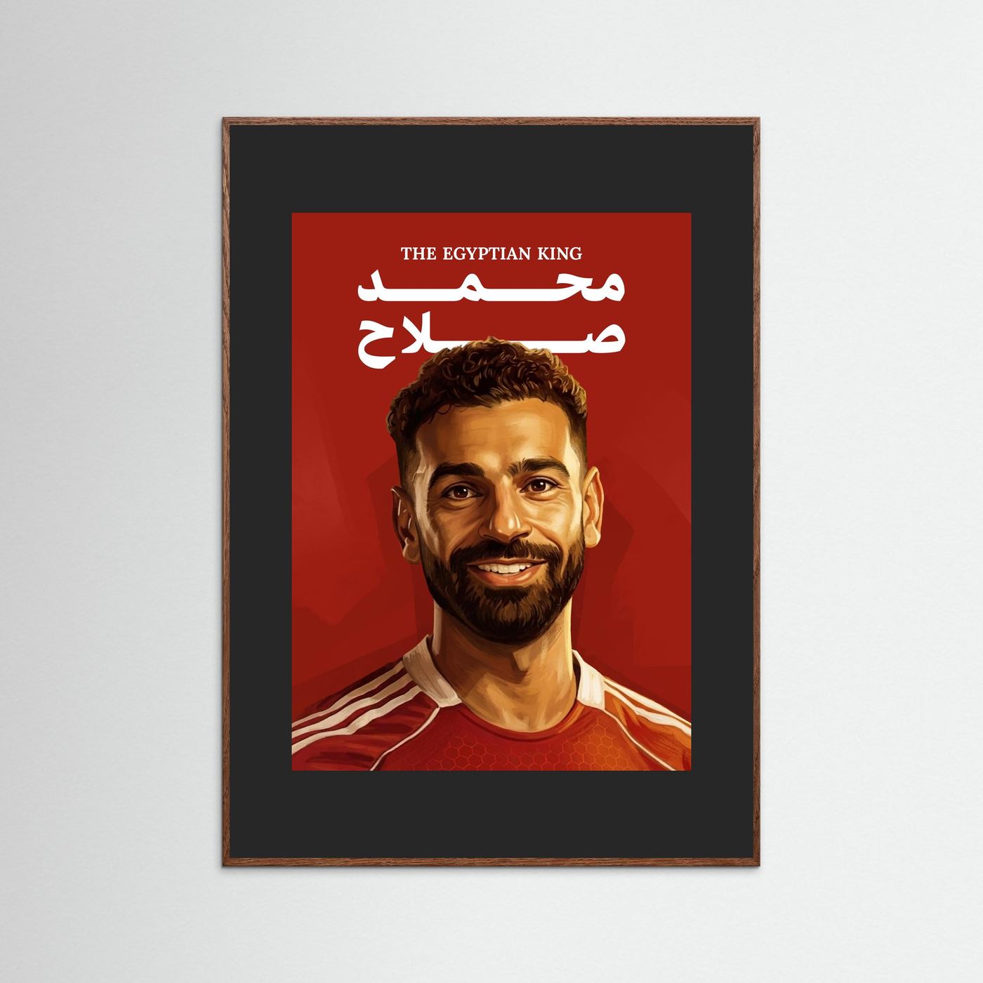 Mo Salah - Pop Art with handmade colorful frame