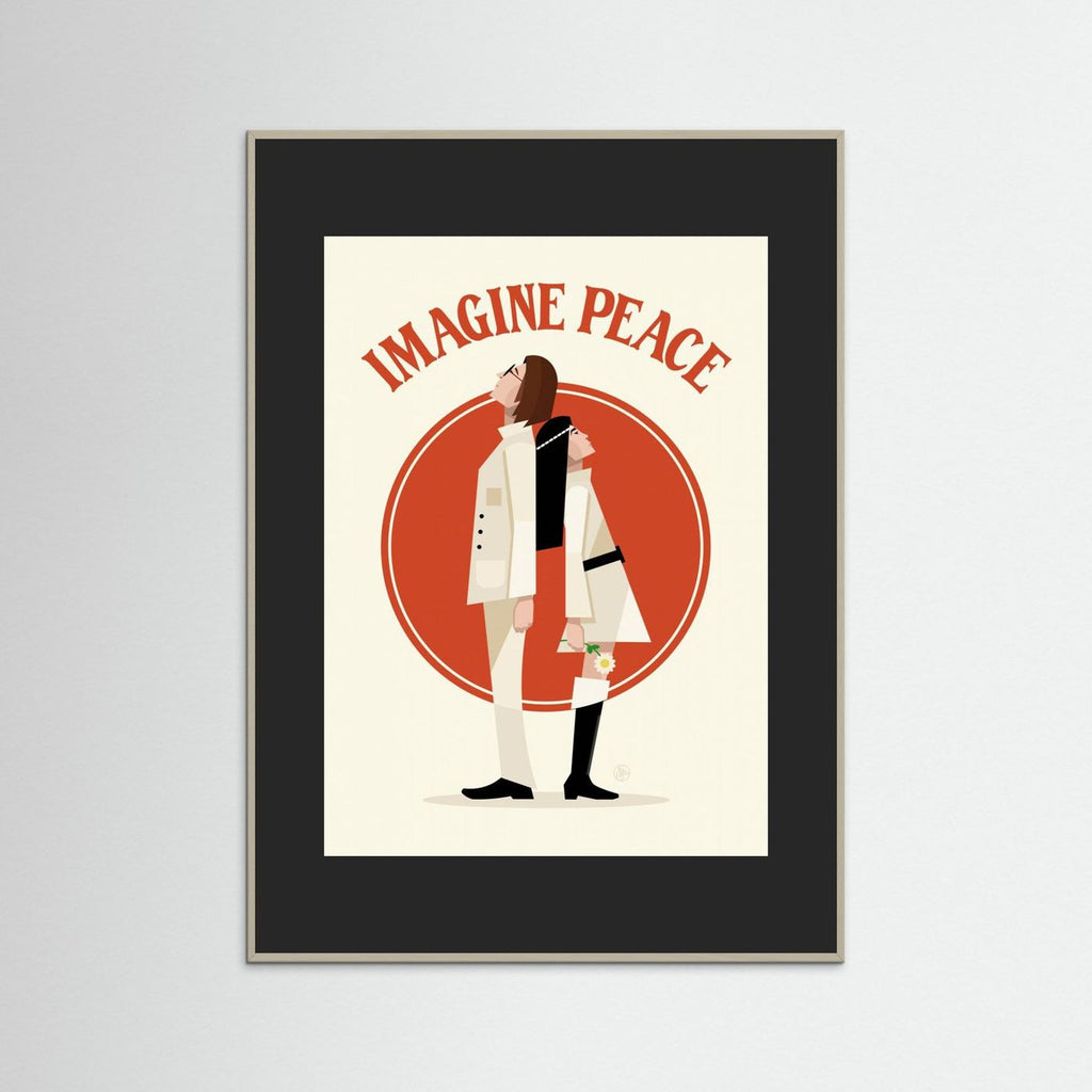Imagine Peace Minimalist by Retrodrome