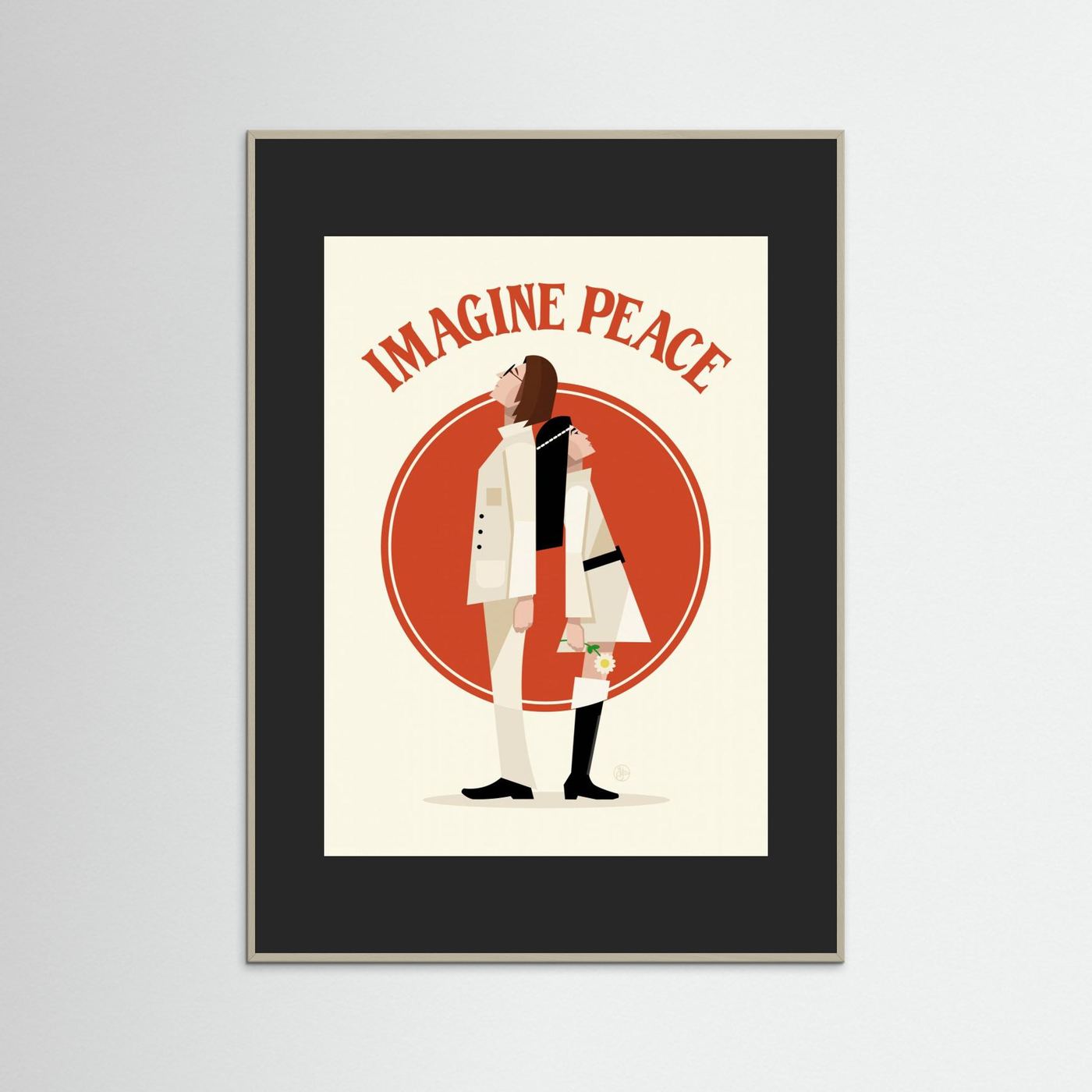 Imagine Peace Minimalist by Retrodrome