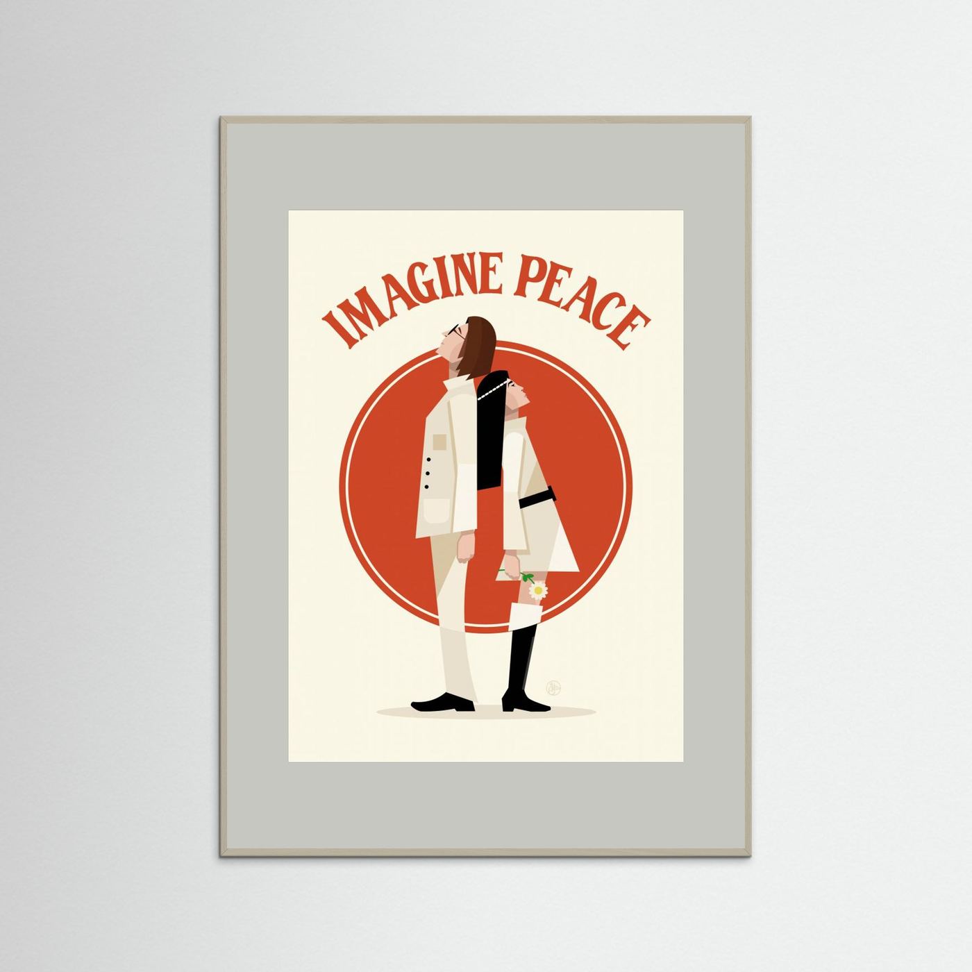 Imagine Peace Minimalist by Retrodrome