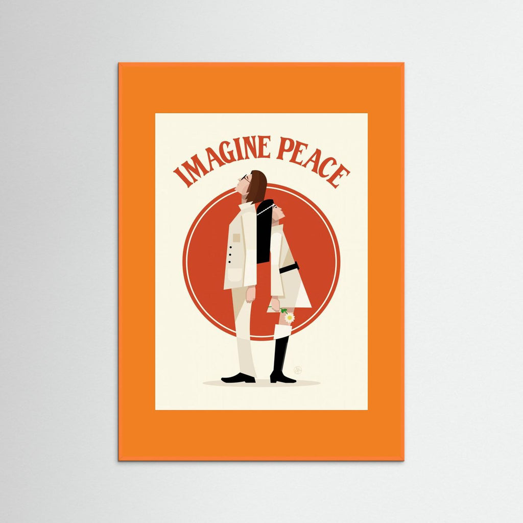 Imagine Peace Minimalist by Retrodrome