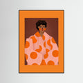 Woman With Orange Dots by Bea Müller