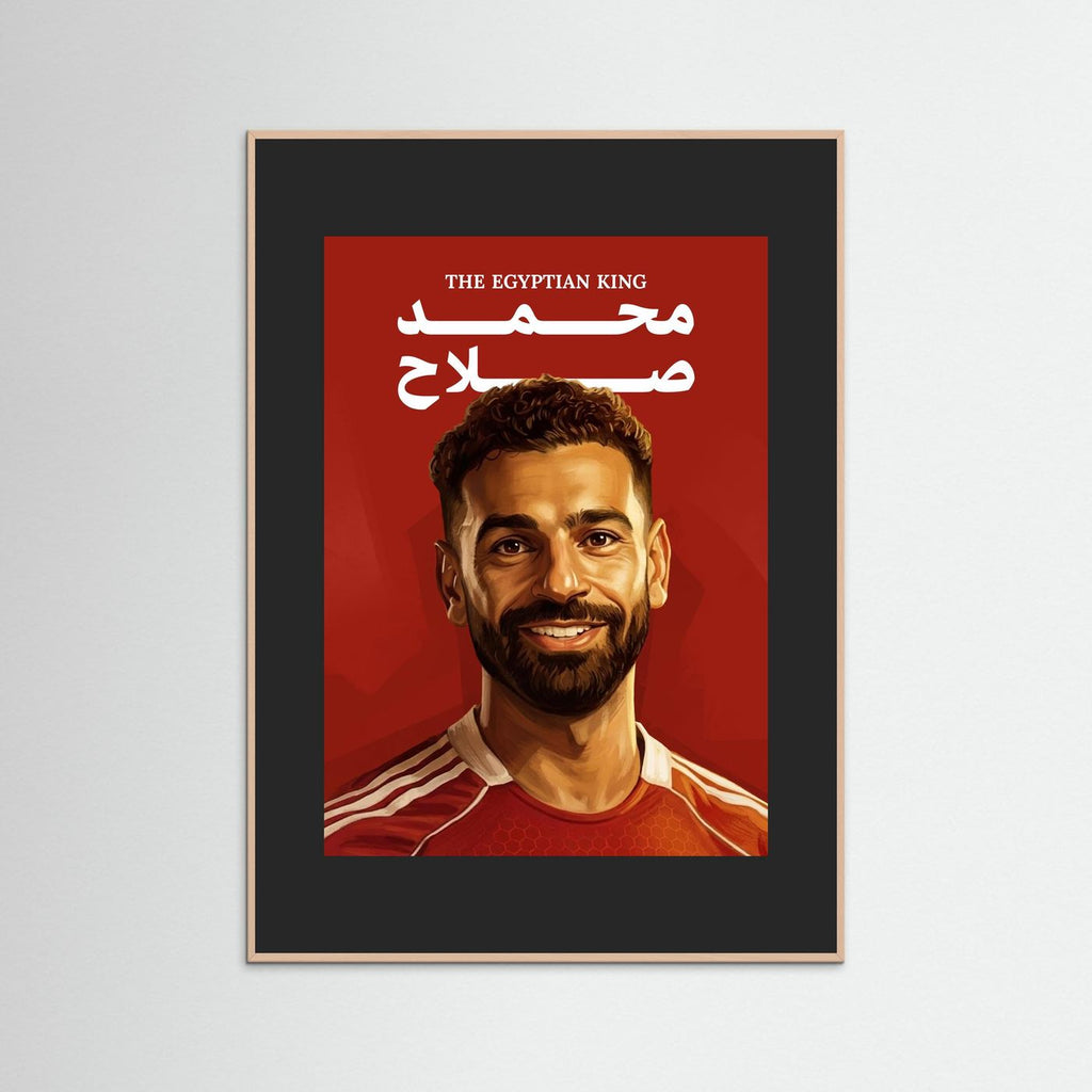 Mo Salah - Pop Art with handmade colorful frame