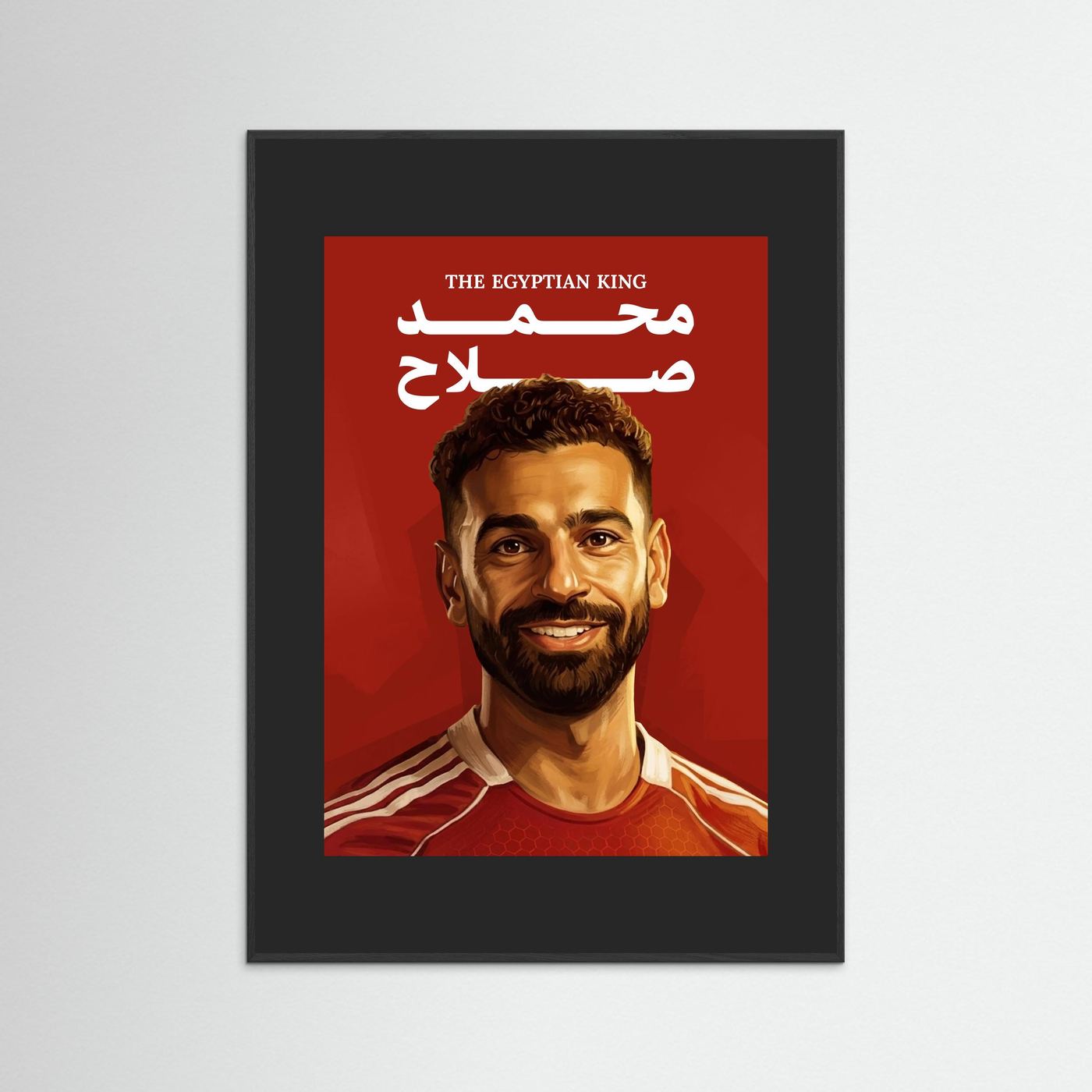 Mo Salah - Pop Art with handmade colorful frame