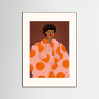 Woman With Orange Dots by Bea Müller