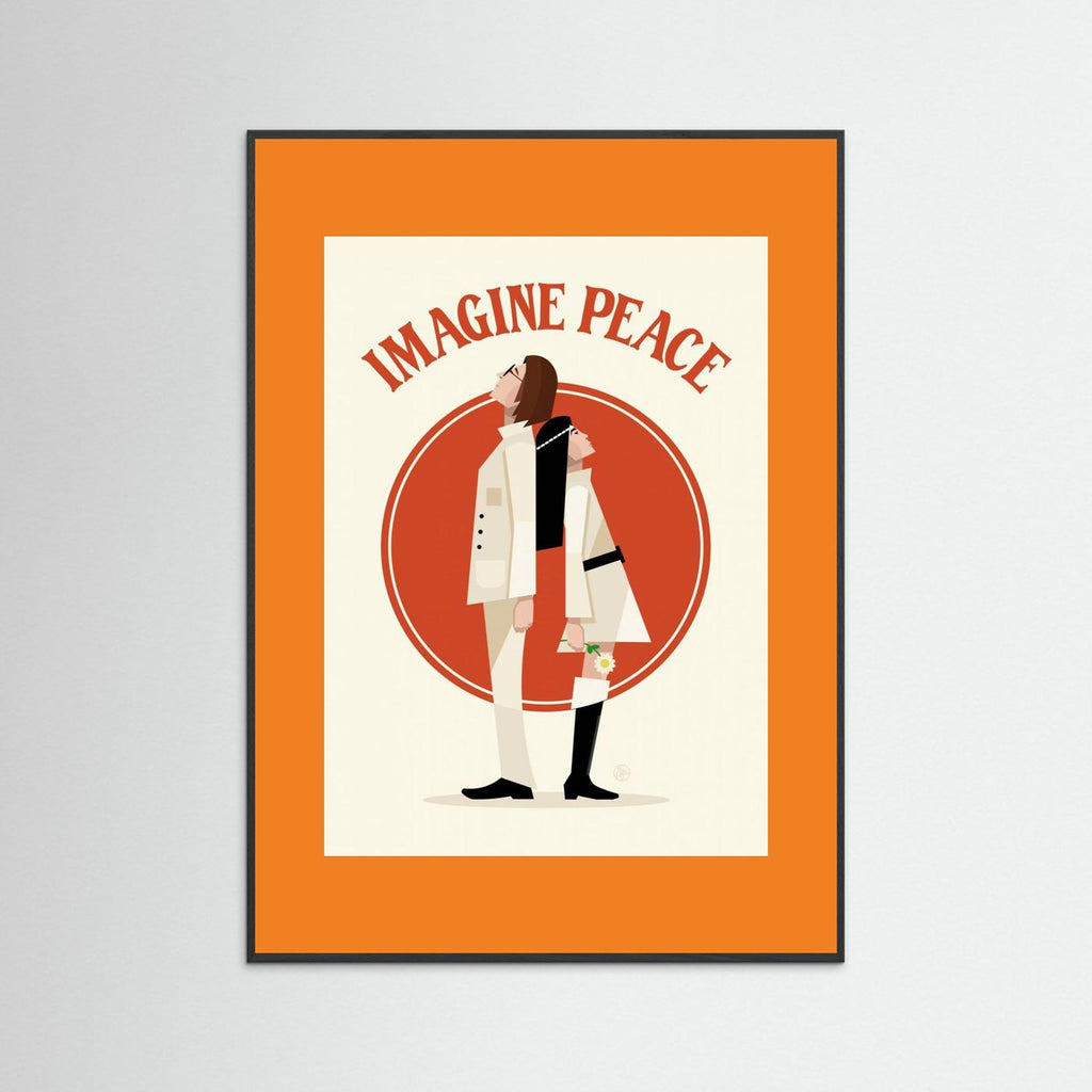 Imagine Peace Minimalist by Retrodrome