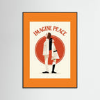 Imagine Peace Minimalist by Retrodrome