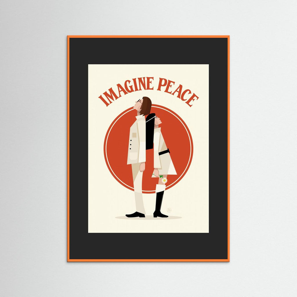 Imagine Peace Minimalist by Retrodrome