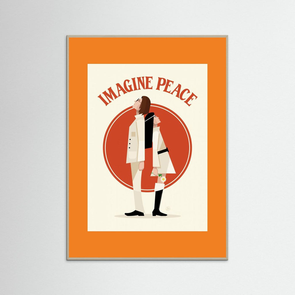 Imagine Peace Minimalist by Retrodrome
