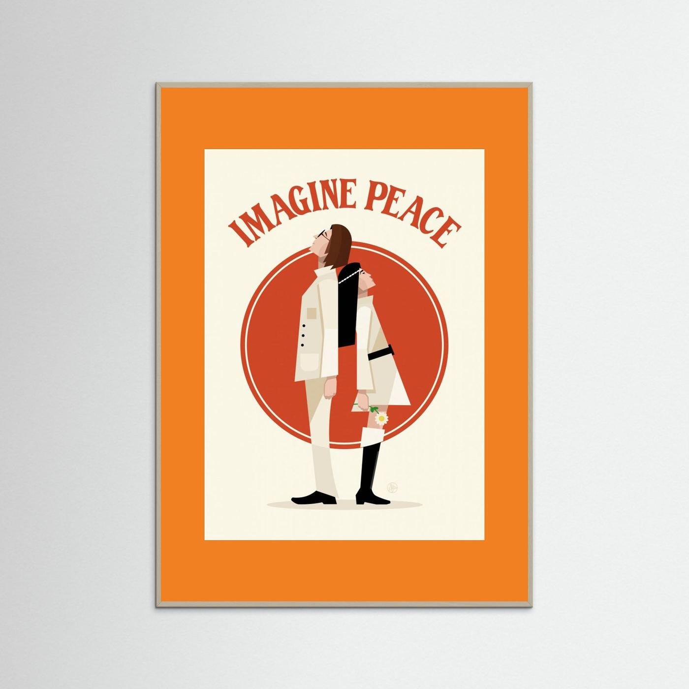 Imagine Peace Minimalist by Retrodrome