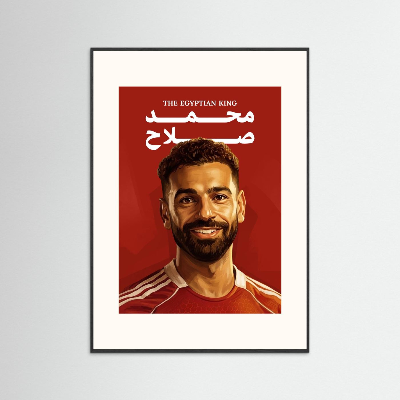 Mo Salah - Pop Art with handmade colorful frame