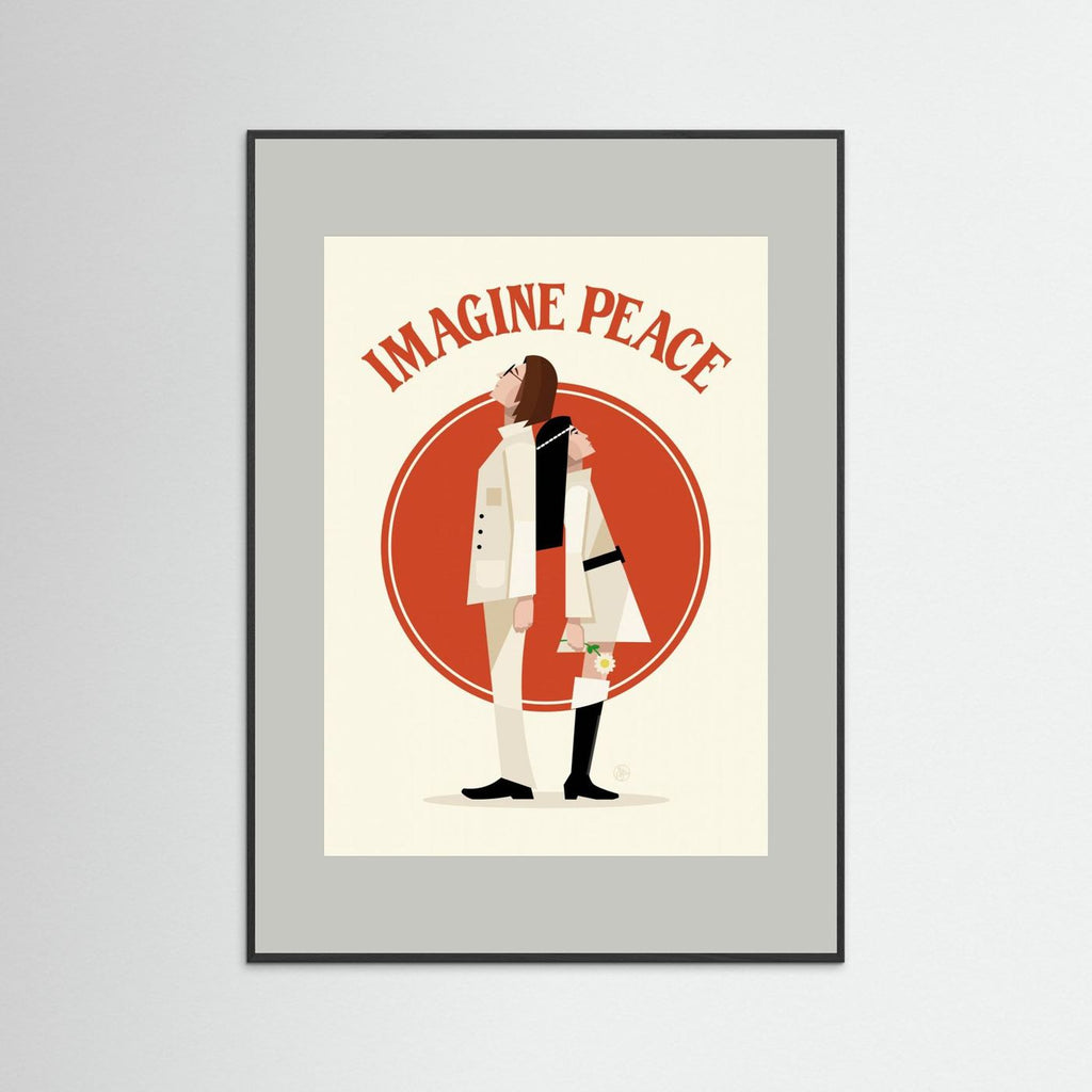 Imagine Peace Minimalist by Retrodrome