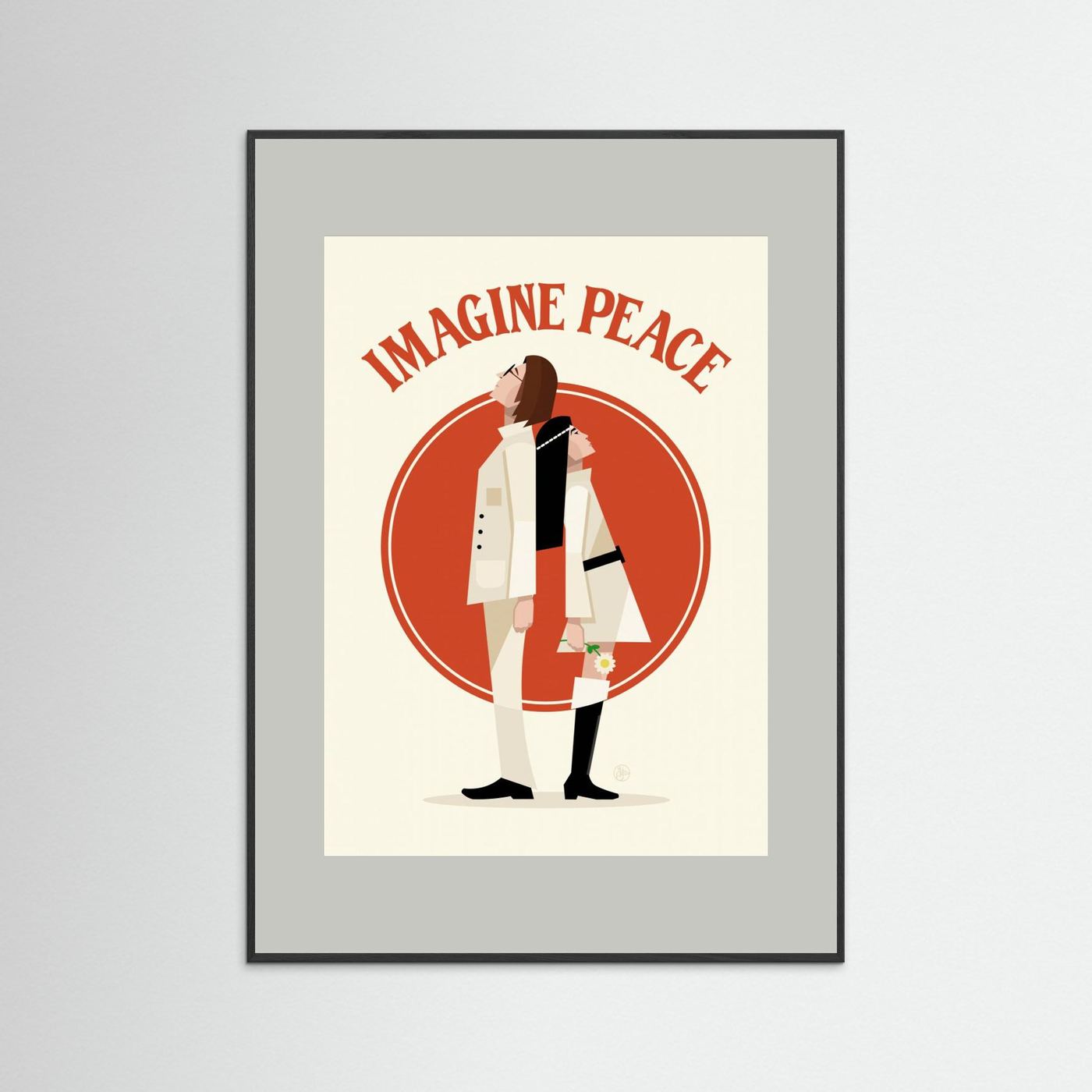 Imagine Peace Minimalist by Retrodrome