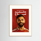 Mo Salah - Pop Art with handmade colorful frame
