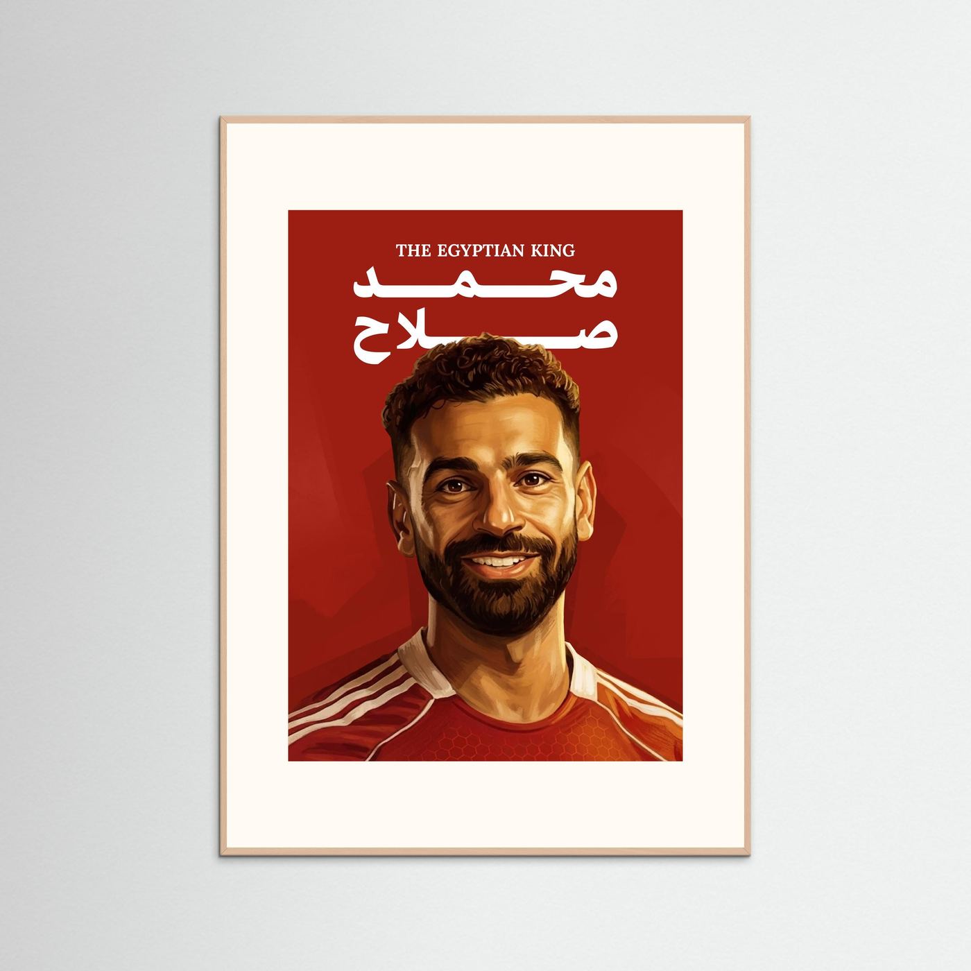 Mo Salah - Pop Art with handmade colorful frame
